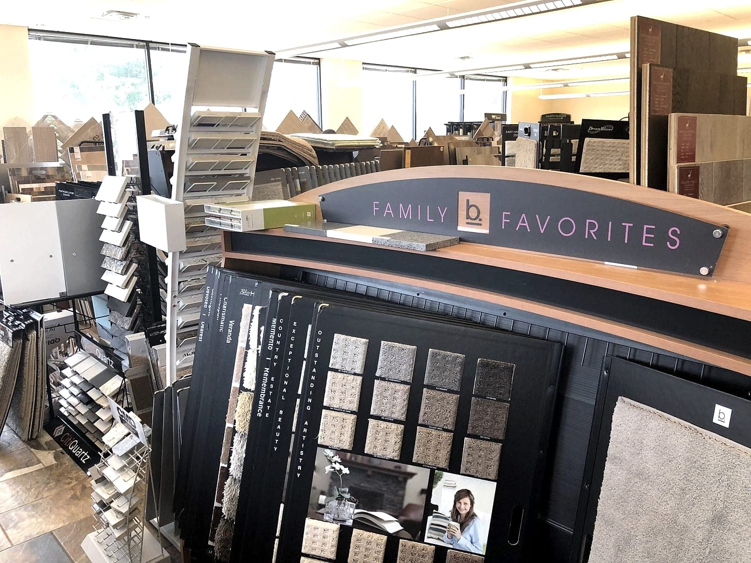 The family-favorites display