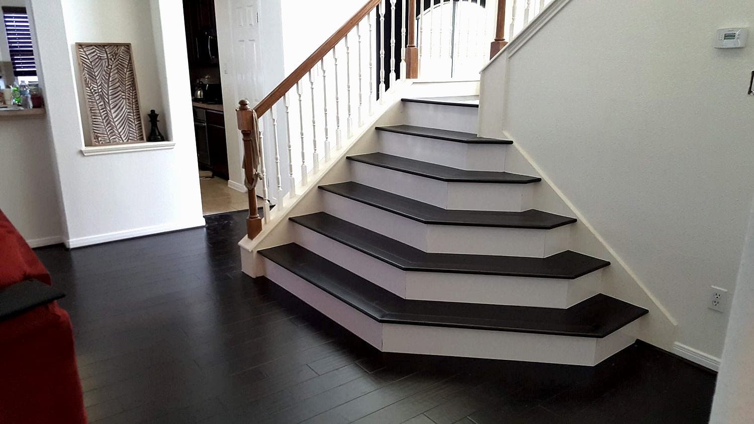 Stair landing installed by Floor Gallery