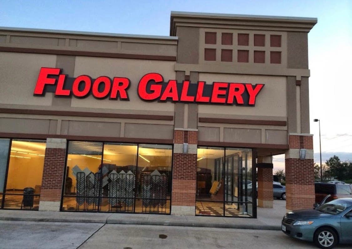 Floor Gallery storefront sign in Pearland